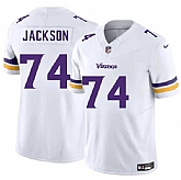 Men & Women & Youth Minnesota Vikings #74 Donovan Jackson White 2025 Draft F.U.S.E. Vapor Untouchable Limited Stitched Jersey,baseball caps,new era cap wholesale,wholesale hats